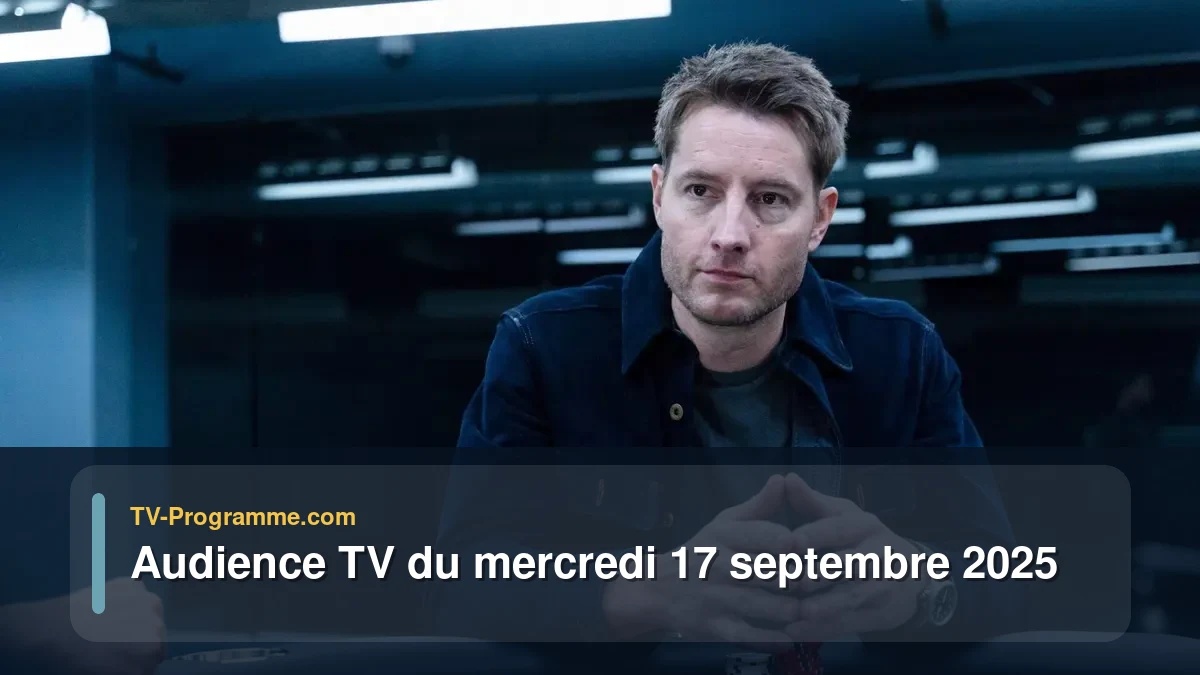 Audiences TV et audimat en prime time du Mercredi 17 septembre 2025