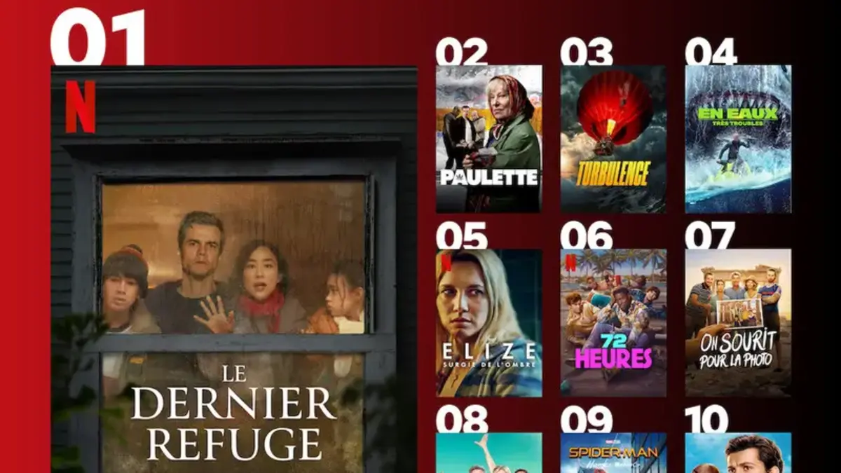 Top 10 des films les plus regardés sur Netflix en France : le nouveau ...