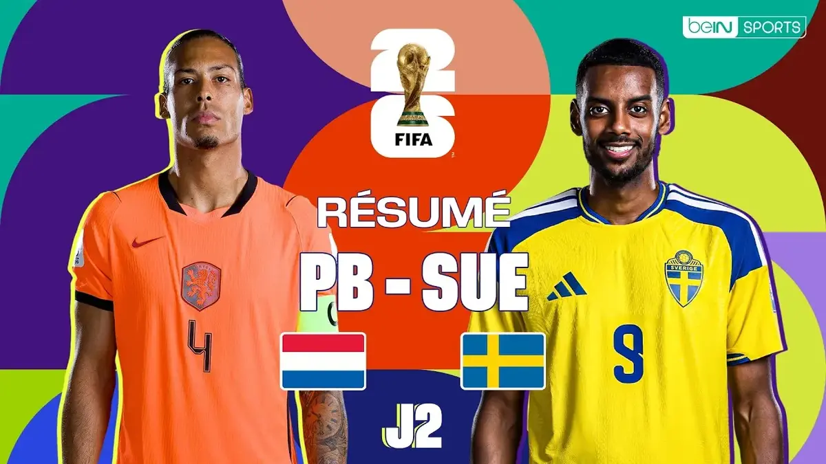 Pays-Bas - Suède : résumé vidéo du match de Coupe du Monde 2026 (J2)