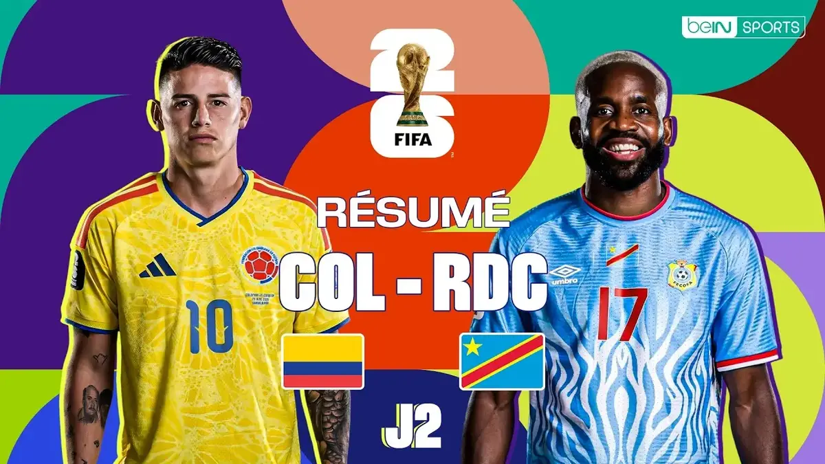 Colombie - RD Congo : résumé vidéo du match de Coupe du Monde 2026 (J2 ...