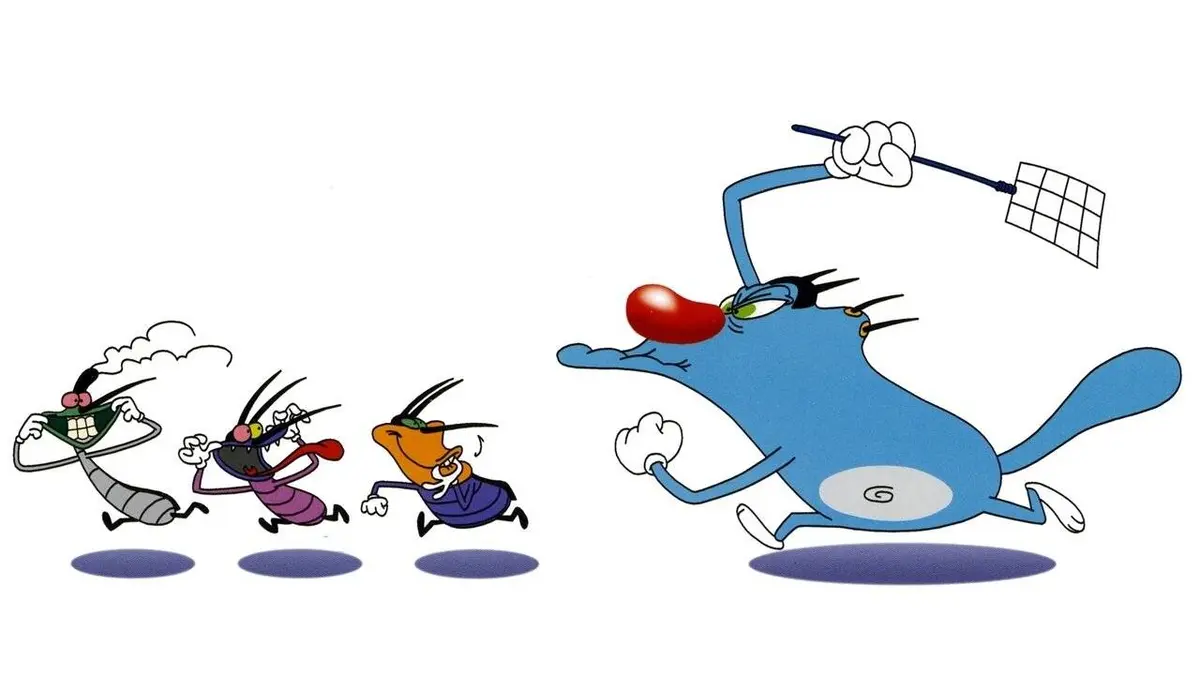 Oggy et les cafards S04E64 Oggy et l'homme-farine