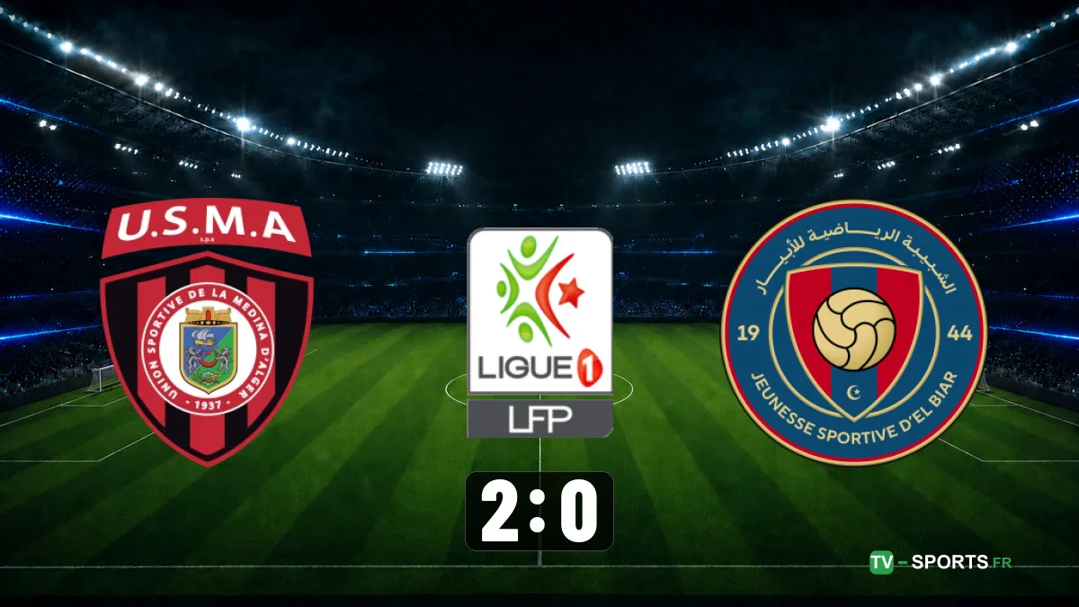 USM Alger – JS El Biar (2 – 0)